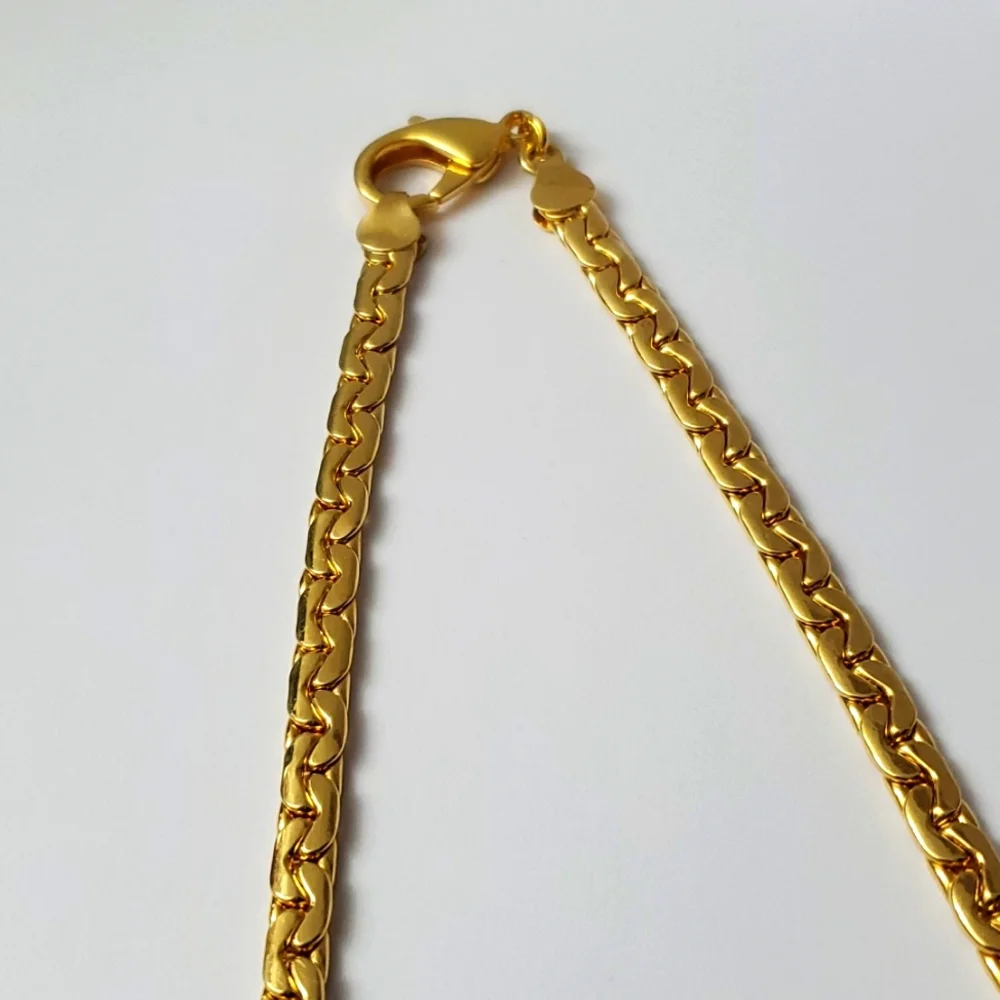 18K Gold Italian Plated Charming Necklace - Picture 5 of 7